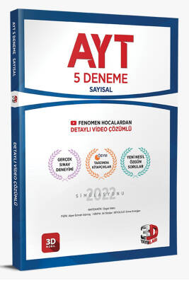 2024-2025 3D Yayınları AYT 5'li Sayısal Deneme Tamamı Video Çözümlü - 1