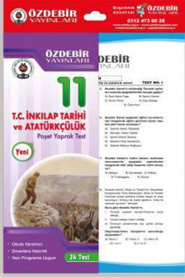 2024-2025 ÖZDEBİR YAYINLARI 11. SINIF KAZANIM DEĞ.TEST T.C. İNK.TARİHİ VE ATATÜRK - 1