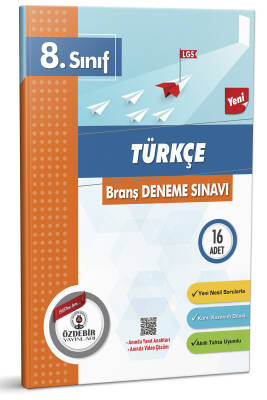  2024-2025 ÖZDEBİR YAYINLARI 8.SINIF TÜRKÇE BRANŞ DENEME SINAVI (16 ADET) - 1