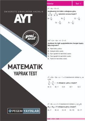 AYT MATEMATİK YAPRAK TEST - 1